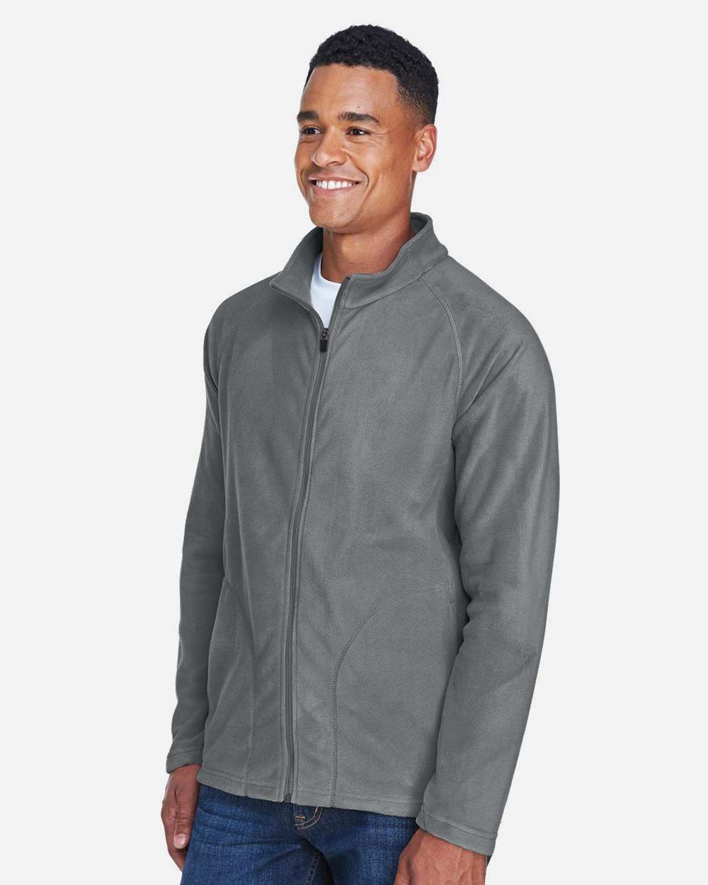 Team 365 Men's Campus Microfleece Jacket - TT90 Sport Graphite