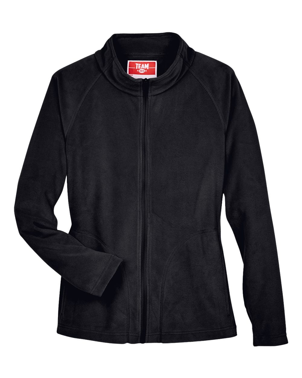 Team 365 Women's Campus Microfleece Jacket - TT90W Black