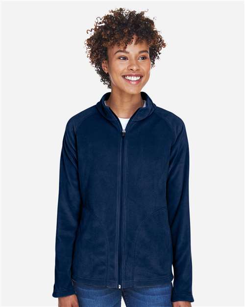 Team 365 Women's Campus Microfleece Jacket - TT90W Sport Dark Navy