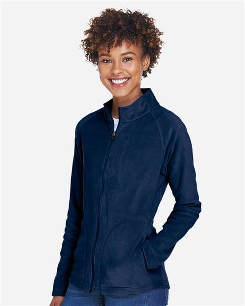 Team 365 Women's Campus Microfleece Jacket - TT90W Sport Dark Navy