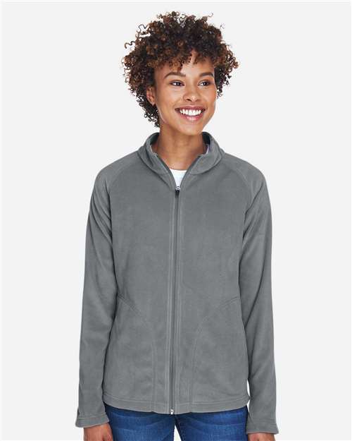 Team 365 Women's Campus Microfleece Jacket - TT90W Sport Graphite