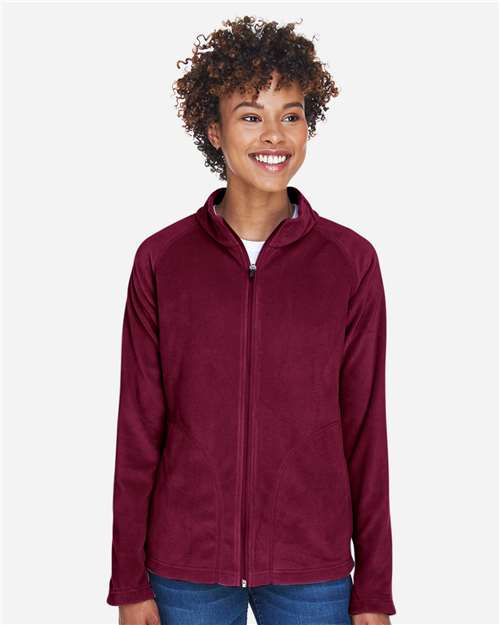 Team 365 Women's Campus Microfleece Jacket - TT90W Sport Maroon
