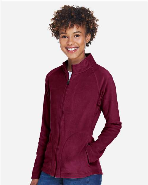 Team 365 Women's Campus Microfleece Jacket - TT90W Sport Maroon