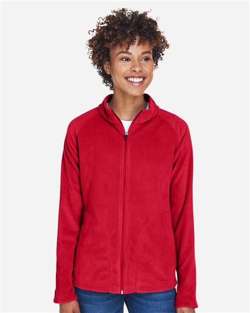 Team 365 Women's Campus Microfleece Jacket - TT90W Sport Red