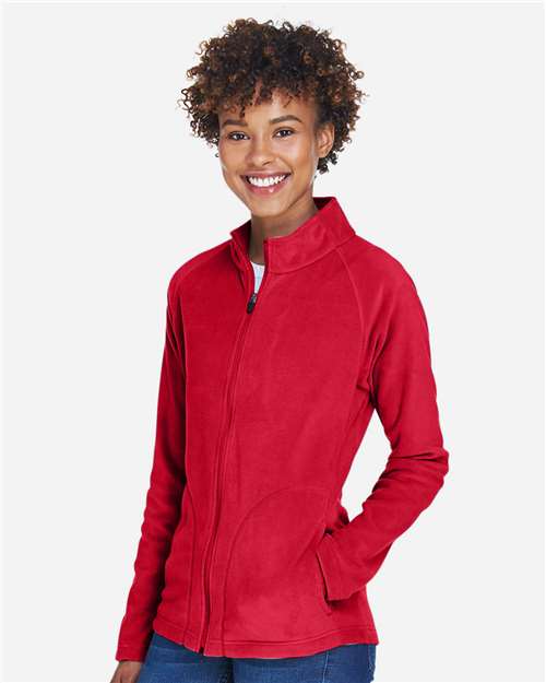 Team 365 Women's Campus Microfleece Jacket - TT90W Sport Red