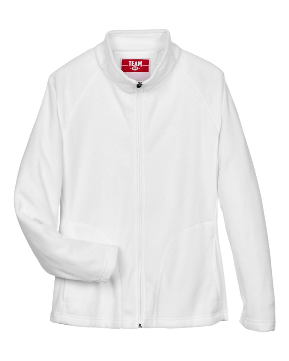 Team 365 Women's Campus Microfleece Jacket - TT90W White