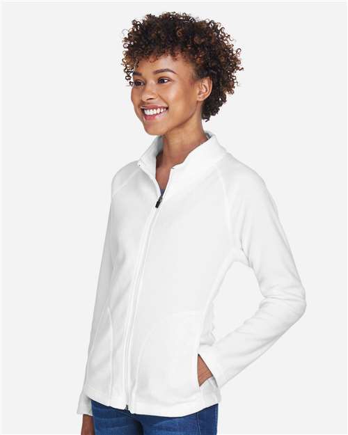 Team 365 Women's Campus Microfleece Jacket - TT90W White