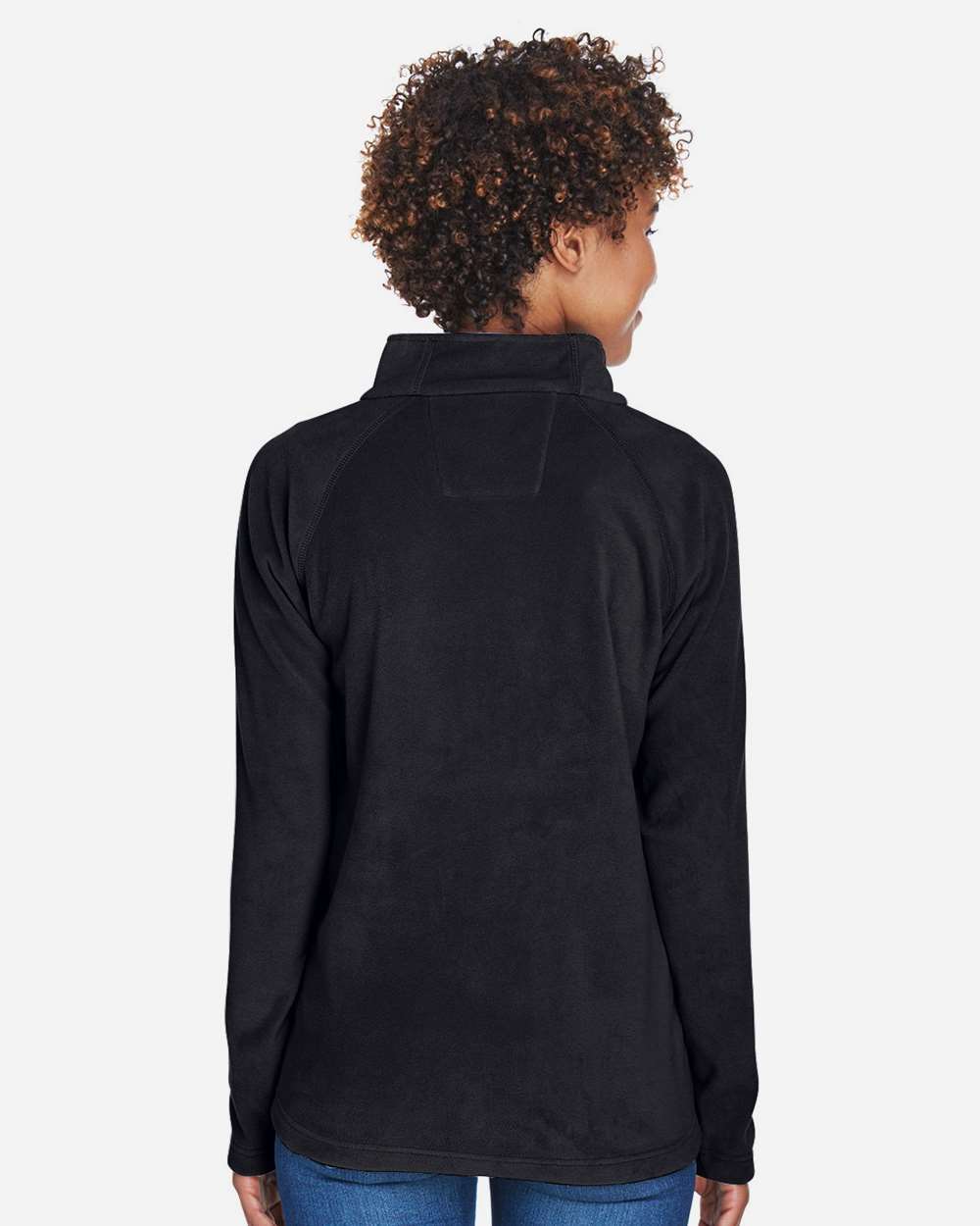 Team 365 Women's Campus Microfleece Jacket - TT90W Black