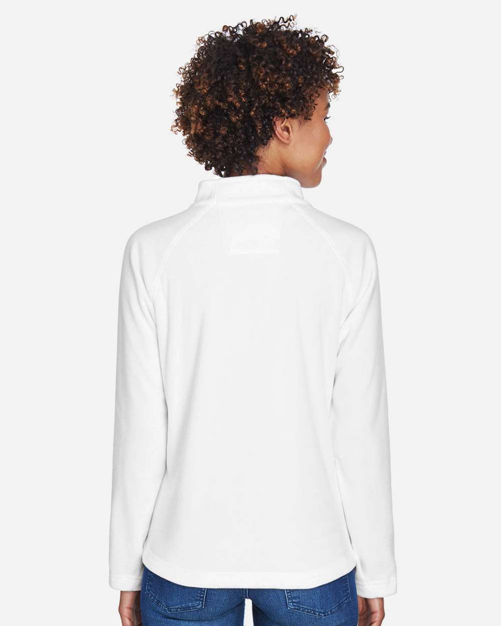 Team 365 Women's Campus Microfleece Jacket - TT90W White