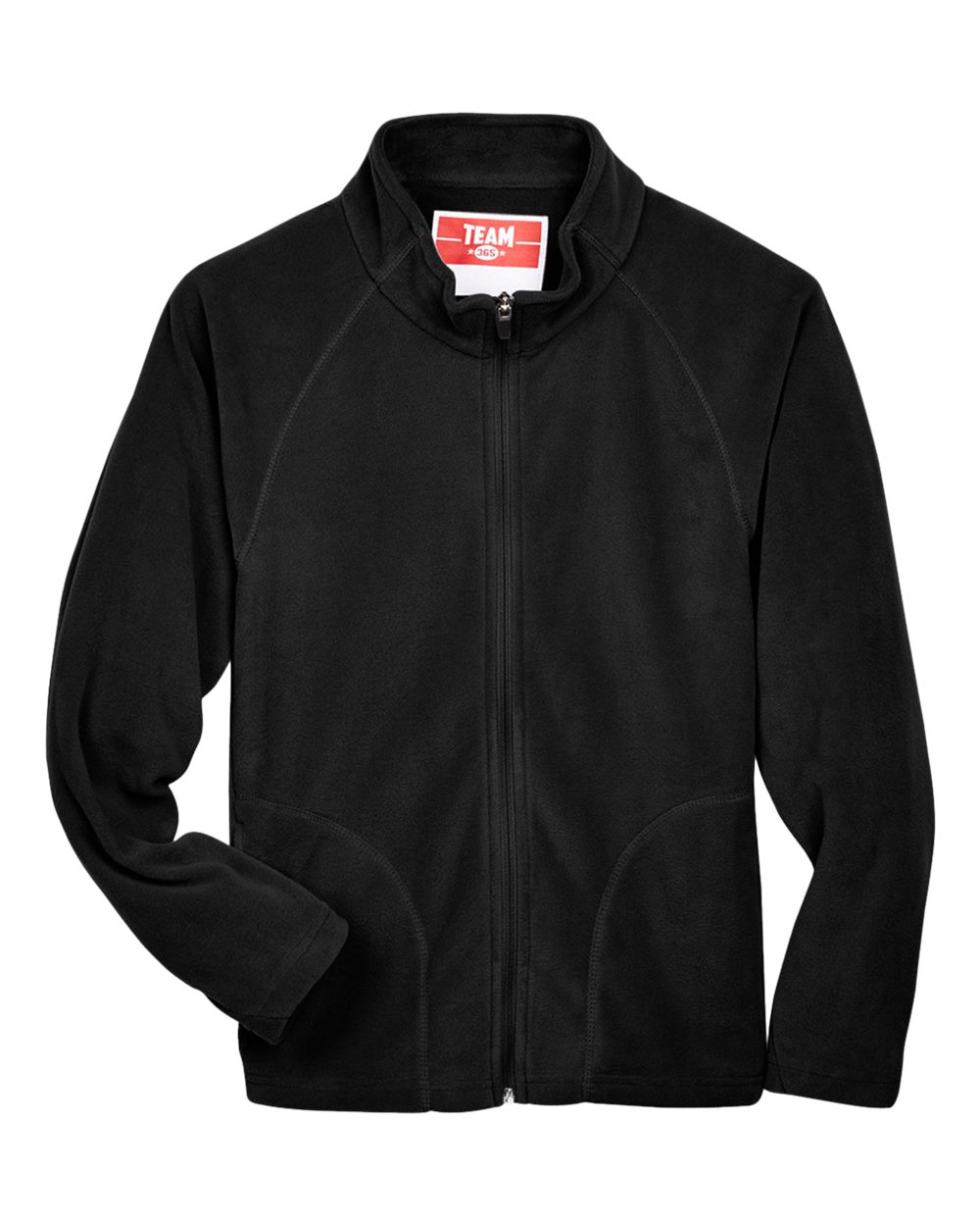 Team 365 Youth Campus Microfleece Jacket - TT90Y Black