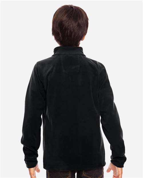 Team 365 Youth Campus Microfleece Jacket - TT90Y Black