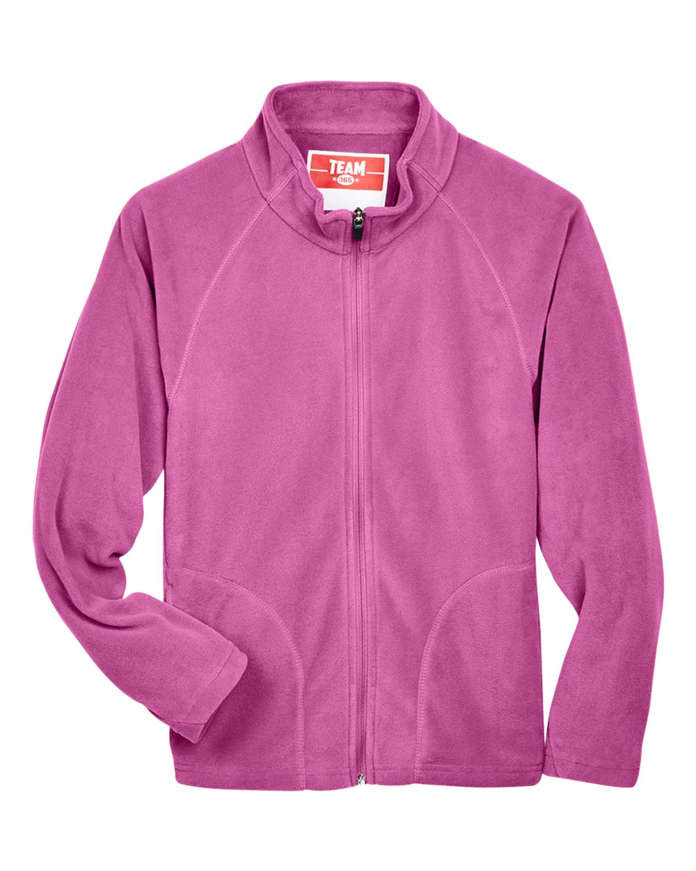 Team 365 Youth Campus Microfleece Jacket - TT90Y Sport Charity Pink