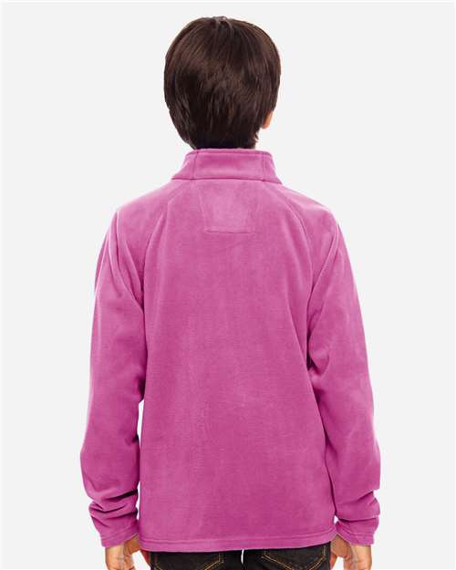 Team 365 Youth Campus Microfleece Jacket - TT90Y Sport Charity Pink