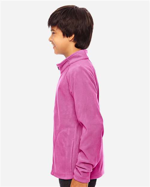 Team 365 Youth Campus Microfleece Jacket - TT90Y Sport Charity Pink