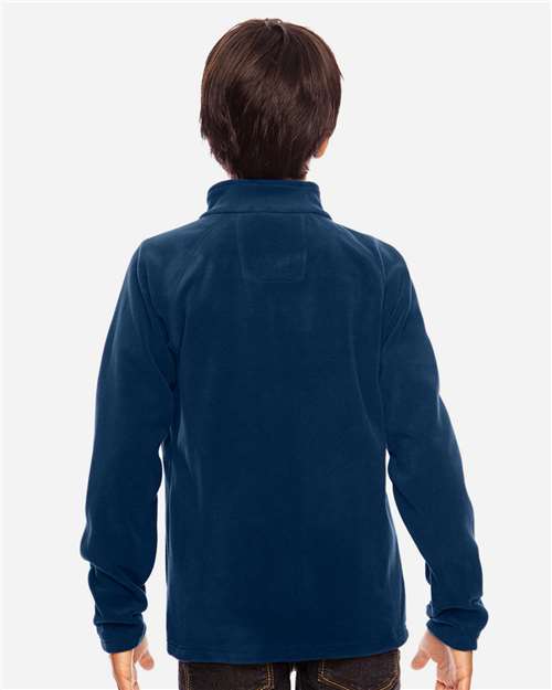 Team 365 Youth Campus Microfleece Jacket - TT90Y Sport Dark Navy