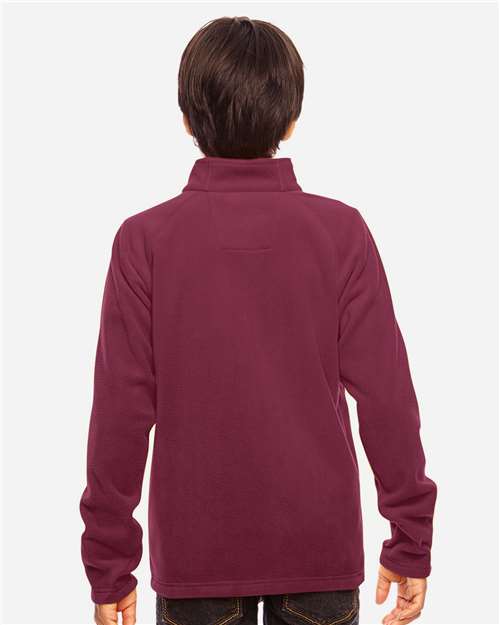 Team 365 Youth Campus Microfleece Jacket - TT90Y Sport Maroon