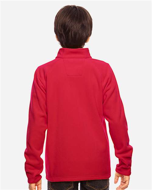 Team 365 Youth Campus Microfleece Jacket - TT90Y Sport Red