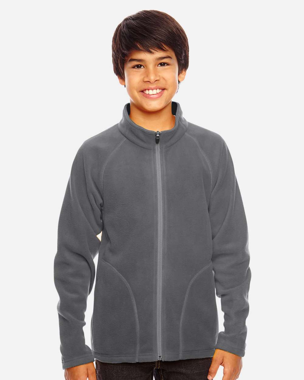 Team 365 Youth Campus Microfleece Jacket - TT90Y Sport Graphite