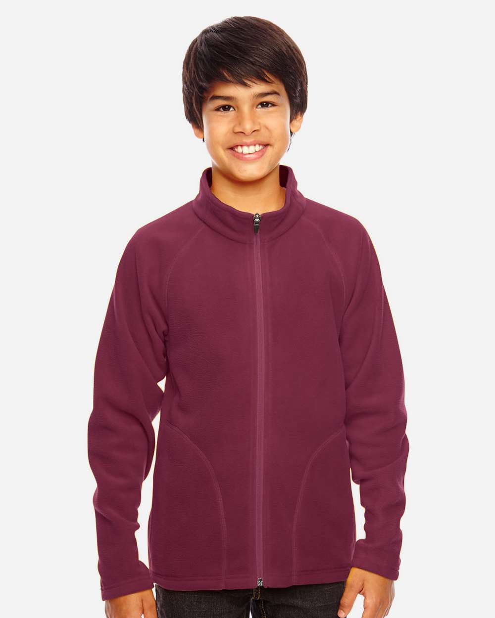 Team 365 Youth Campus Microfleece Jacket - TT90Y Sport Maroon