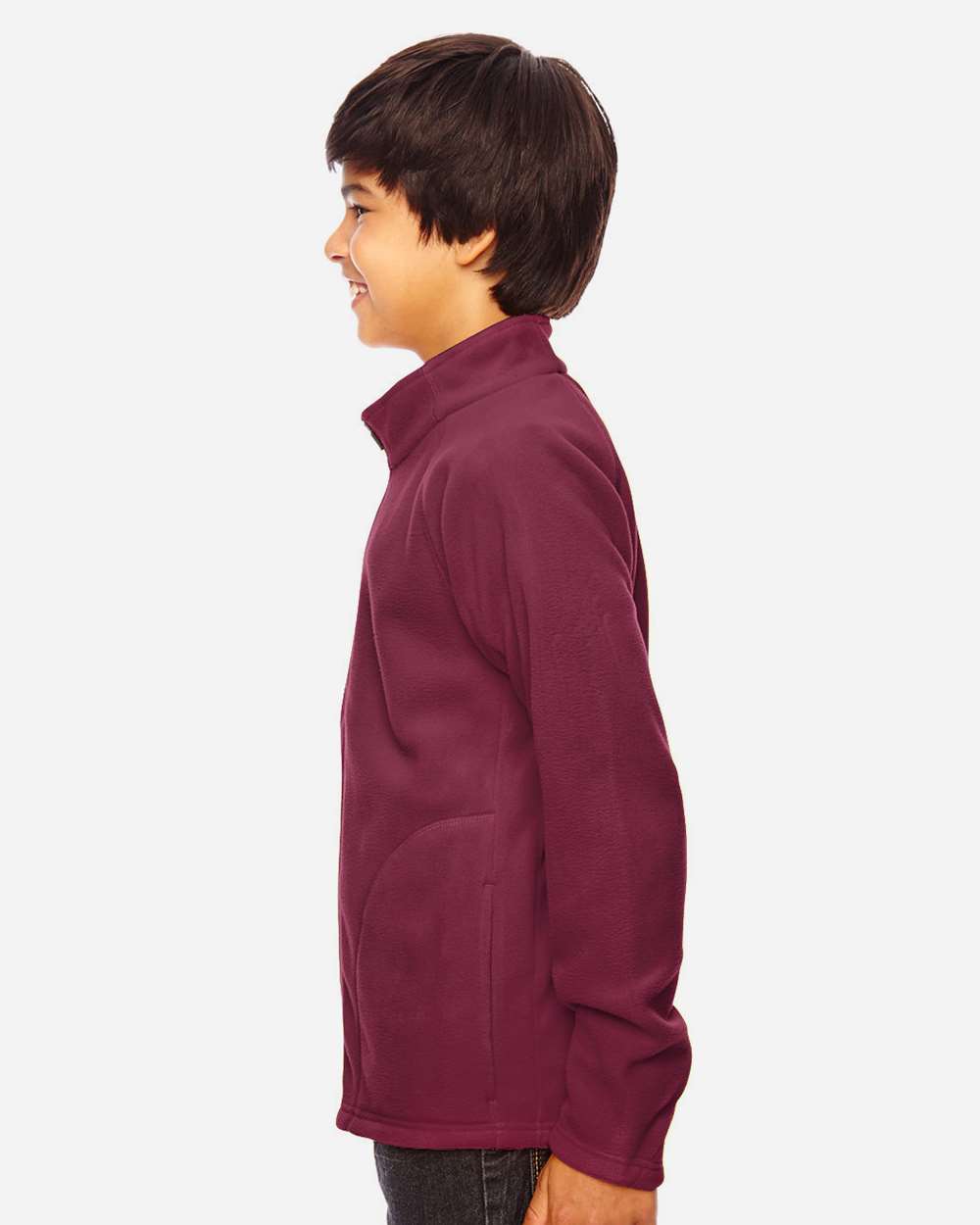 Team 365 Youth Campus Microfleece Jacket - TT90Y Sport Maroon