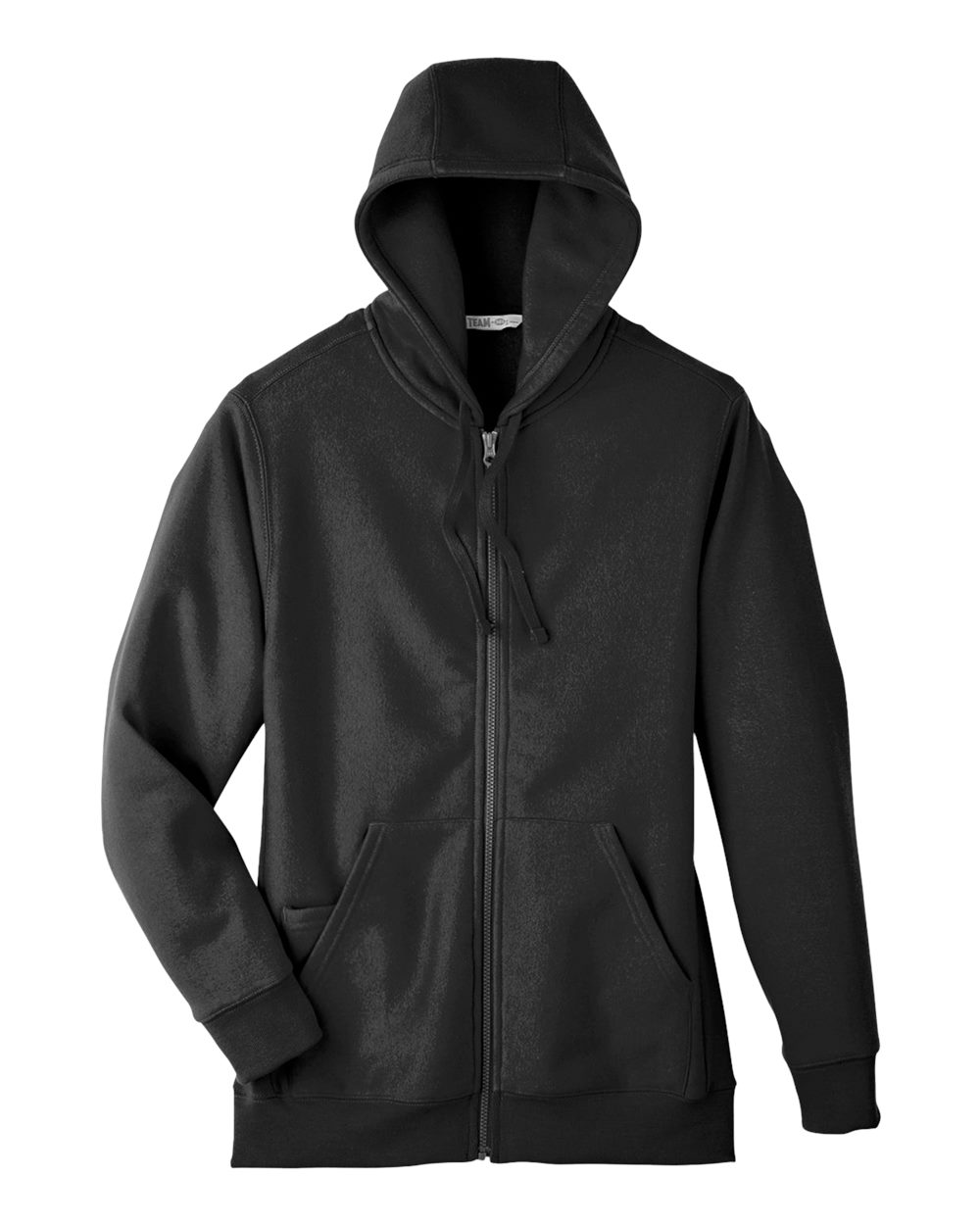 Team 365 Unisex Zone HydroSport™ Heavyweight Full-Zip Hooded Sweatshirt - TT95 Black