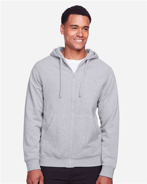 Team 365 Unisex Zone HydroSport™ Heavyweight Full-Zip Hooded Sweatshirt - TT95 Athletic Heather