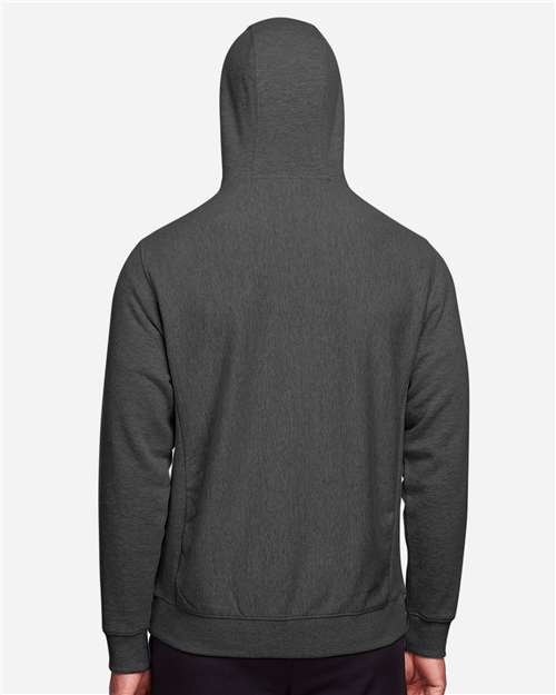 Team 365 Unisex Zone HydroSport™ Heavyweight Full-Zip Hooded Sweatshirt - TT95 Dark Grey Heather