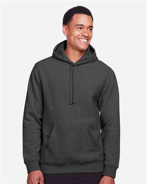 Team 365 Unisex Zone HydroSport™ Heavyweight Hooded Sweatshirt - TT96 Dark Grey Heather
