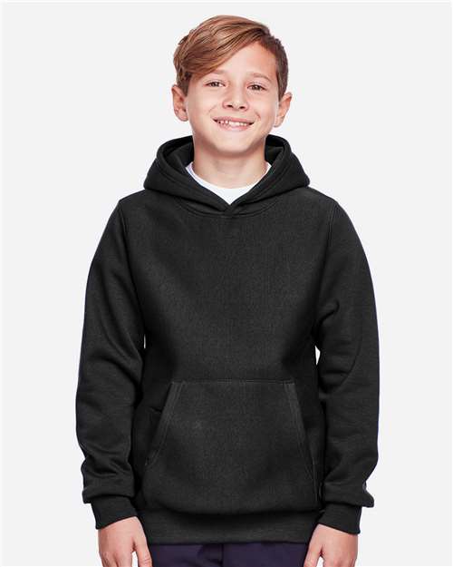 Team 365 Youth Zone HydroSport™ Heavyweight Hooded Sweatshirt - TT96Y Black