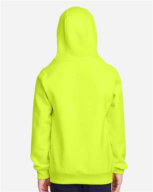 Team 365 Youth Zone HydroSport™ Heavyweight Hooded Sweatshirt - TT96Y Safety Yellow