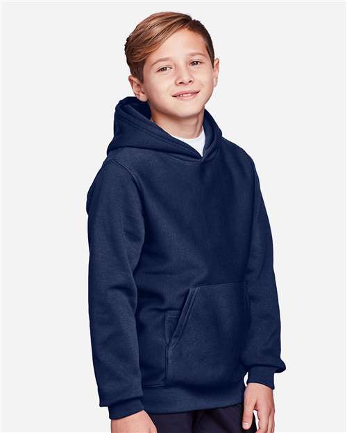 Team 365 Youth Zone HydroSport™ Heavyweight Hooded Sweatshirt - TT96Y Sport Dark Navy