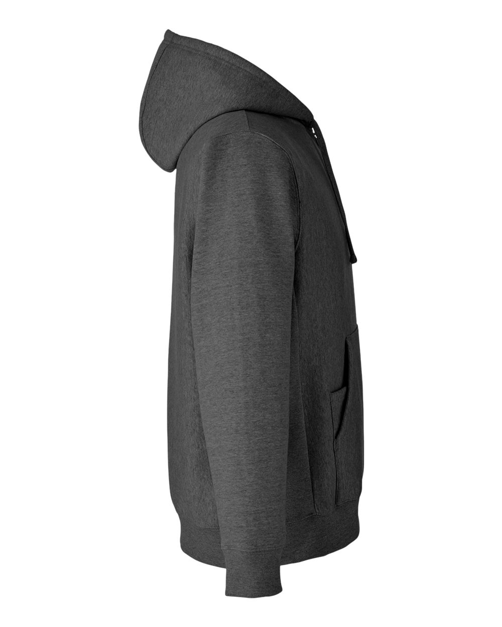 Team 365 Unisex Zone HydroSport™ Heavyweight Quarter-Zip Hooded Sweatshirt - TT97 Dark Grey Heather