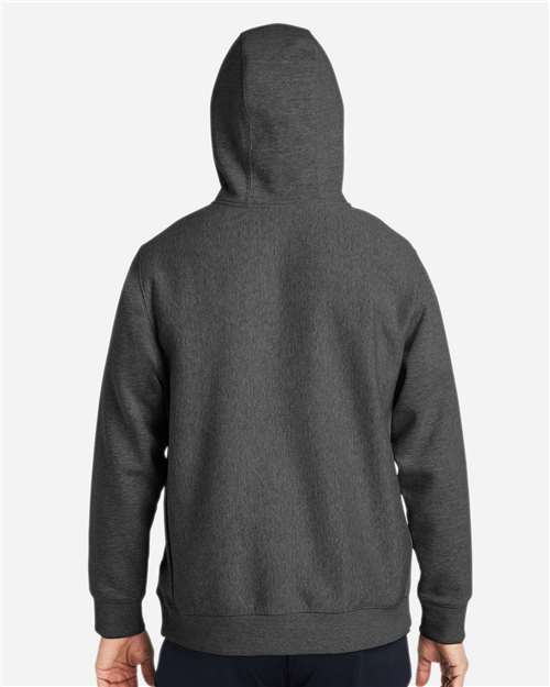Team 365 Unisex Zone HydroSport™ Heavyweight Quarter-Zip Hooded Sweatshirt - TT97 Dark Grey Heather