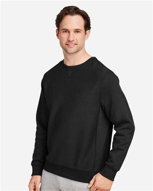 Team 365 Unisex Zone HydroSport™ Heavyweight Crewneck Sweatshirt - TT98 Black