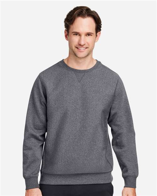 Team 365 Unisex Zone HydroSport™ Heavyweight Crewneck Sweatshirt - TT98 Dark Grey Heather