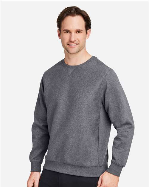 Team 365 Unisex Zone HydroSport™ Heavyweight Crewneck Sweatshirt - TT98 Dark Grey Heather