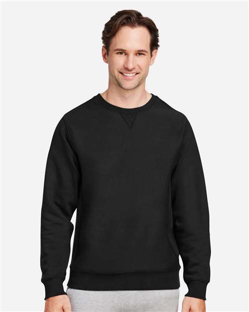 Team 365 Unisex Zone HydroSport™ Heavyweight Crewneck Sweatshirt - TT98 Black