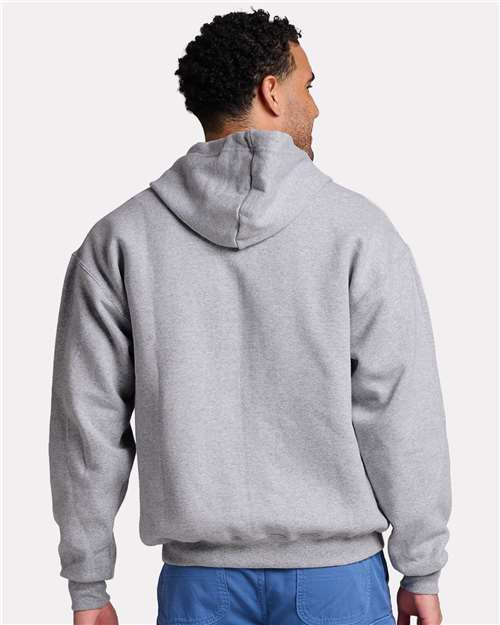 JERZEES Unisex Rugged Full-Zip Hooded Sweatshirt - Z12MR Athletic Heather