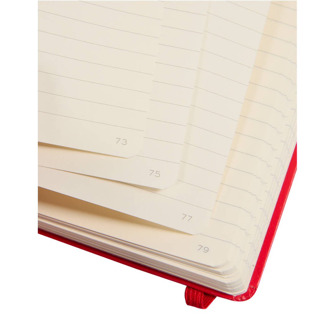 Leuchtturm1917 LEUCHTTURM1917 5.75" x 8.25" Hardcover Notebook - 0917-01 Red