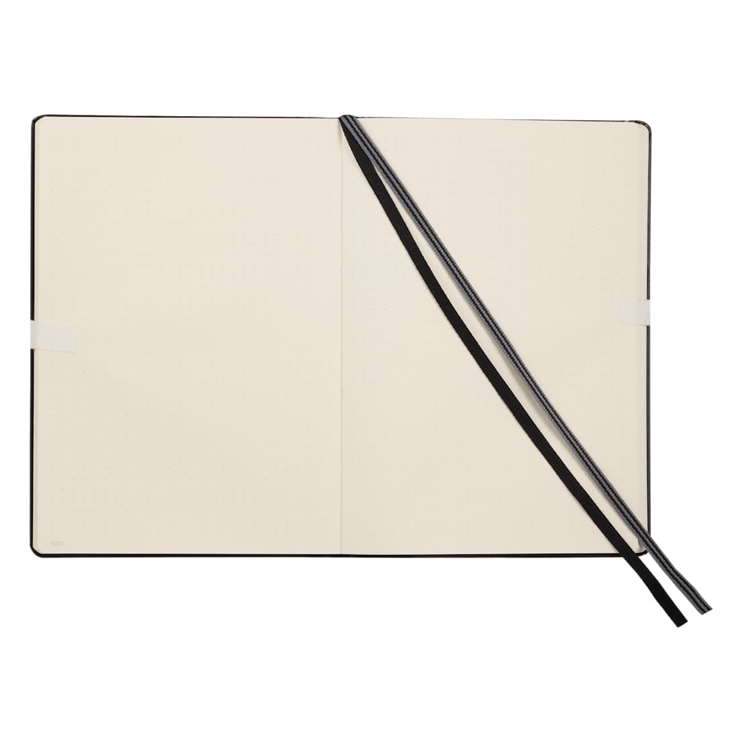 Leuchtturm1917 LEUCHTTURM1917 5.75&quot; x 8.25&quot; Hardcover Dot Noteboo - 0917-04 Black