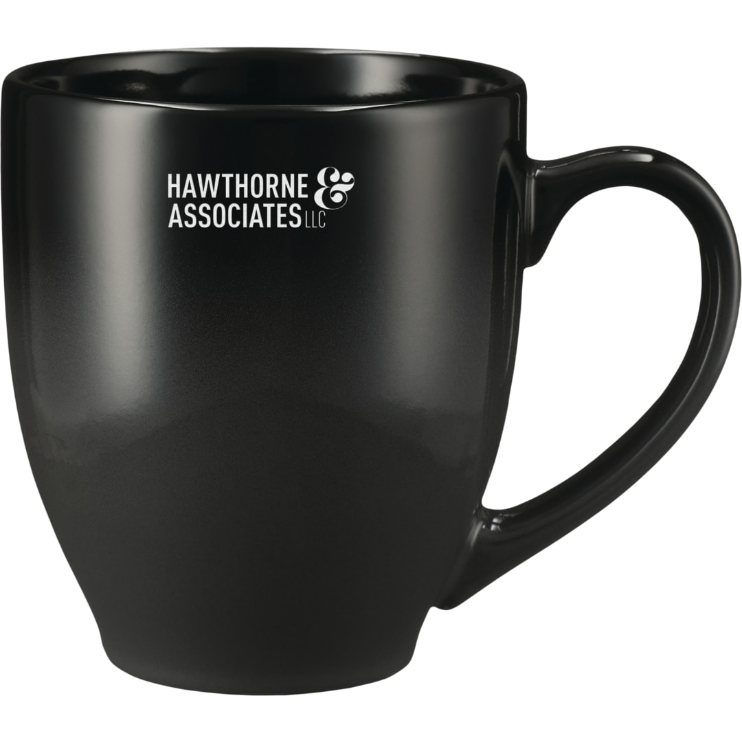 Bistro Ceramic Mug 2 in 1 Gift Set - 1628-05 Black