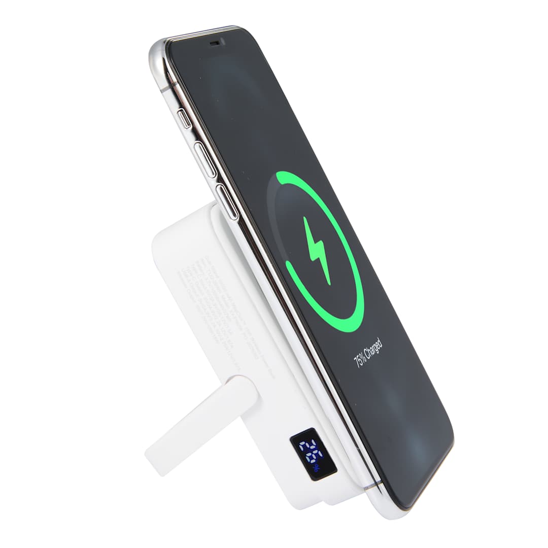 Quik Stand 10000 mAh MagClick™ Wireless Power Bank - 7122-26 White