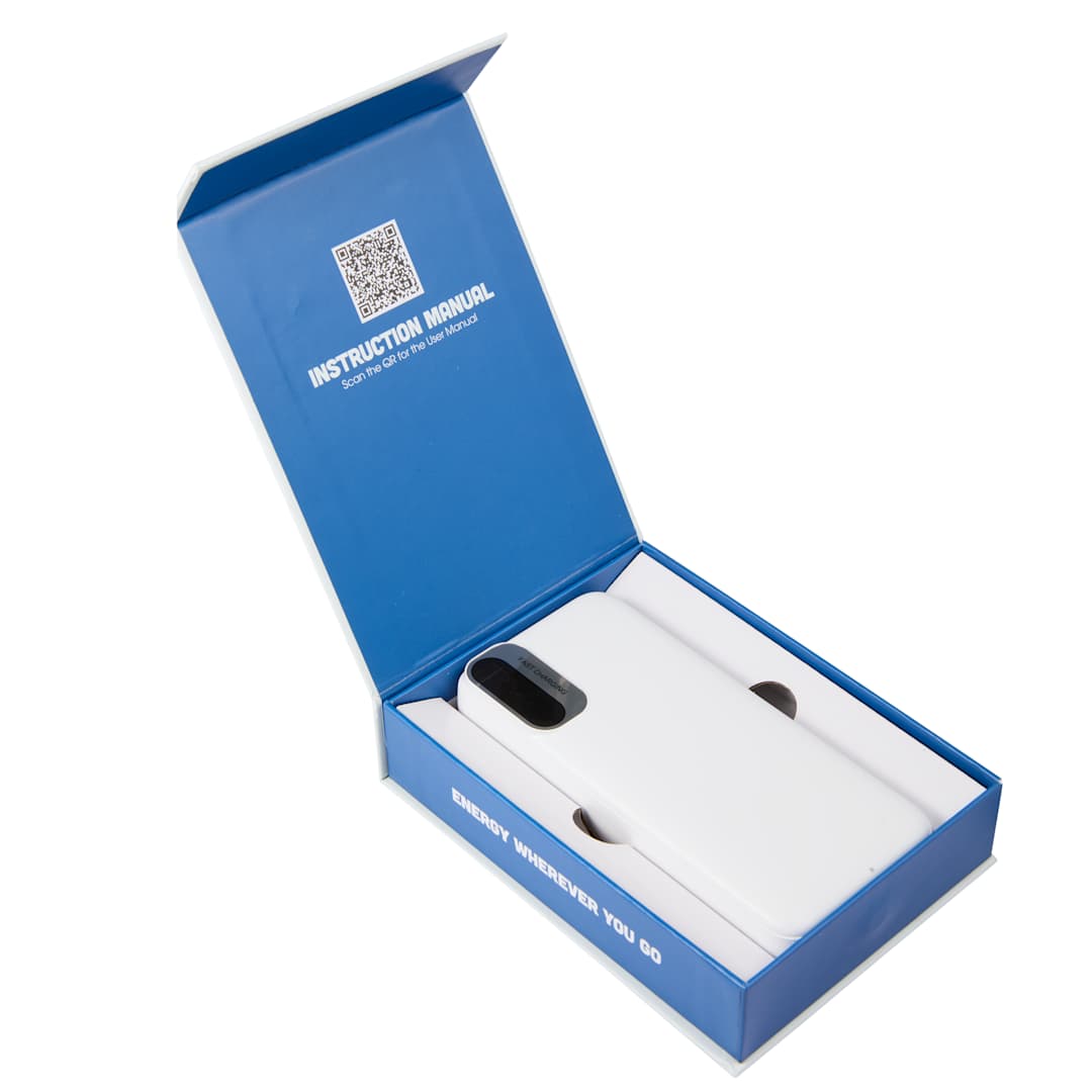 Laptop Power 20,000 mAh PD Power Bank with Cables - 7122-29 White