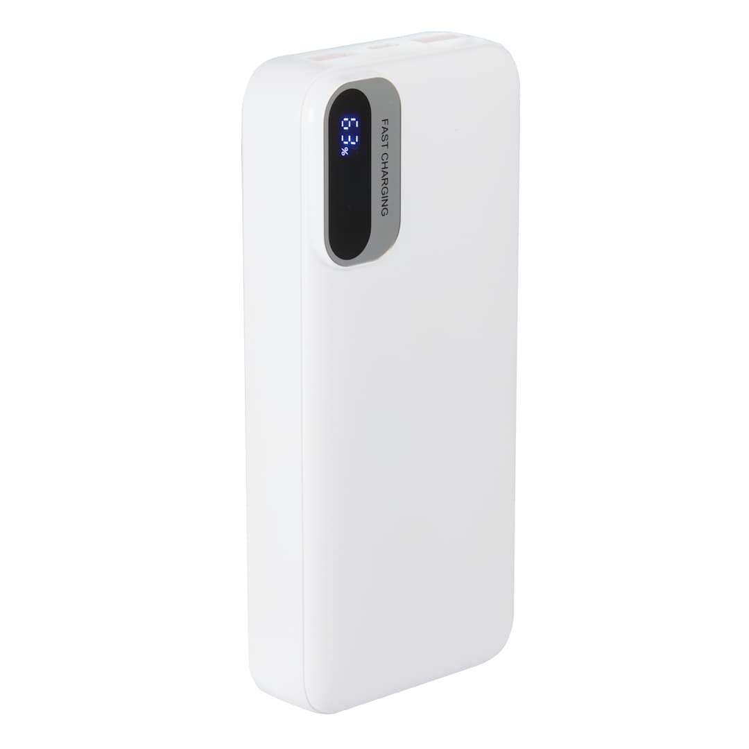 Laptop Power 20,000 mAh PD Power Bank with Cables - 7122-29 White