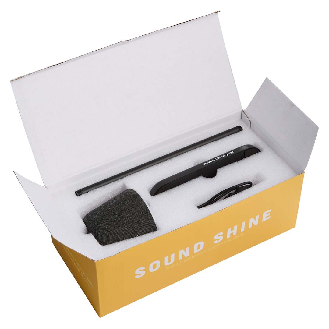 Sound Shine Desktop Lamp and Bluetooth Speaker - 7197-72 Black