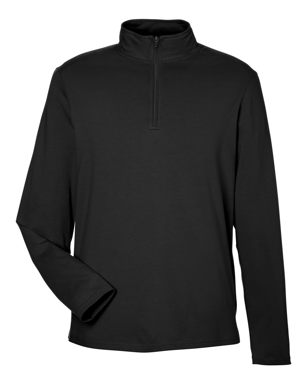 Devon & Jones Men's Raleigh Stretch Quarter-Zip Pullover - DG425 Black