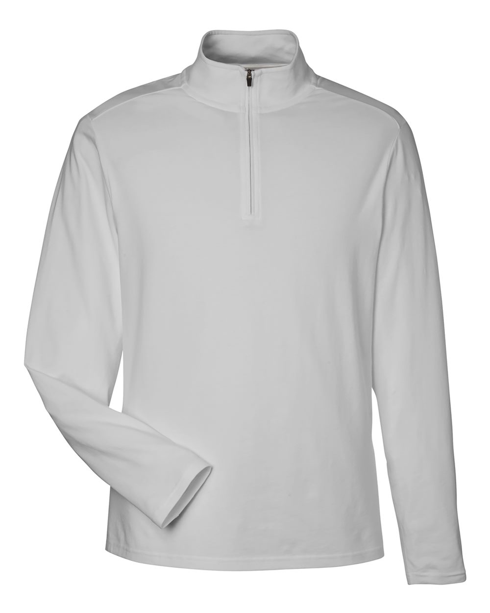 Devon & Jones Men's Raleigh Stretch Quarter-Zip Pullover - DG425 Grey