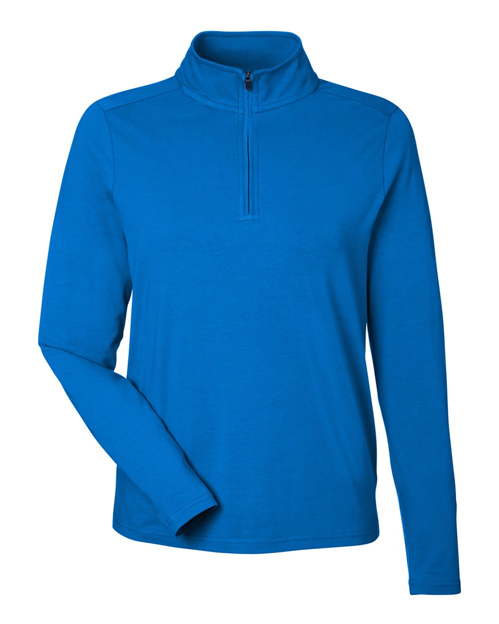 Devon & Jones Women's Raleigh Stretch Quarter-Zip Pullover - DG425W French Blue