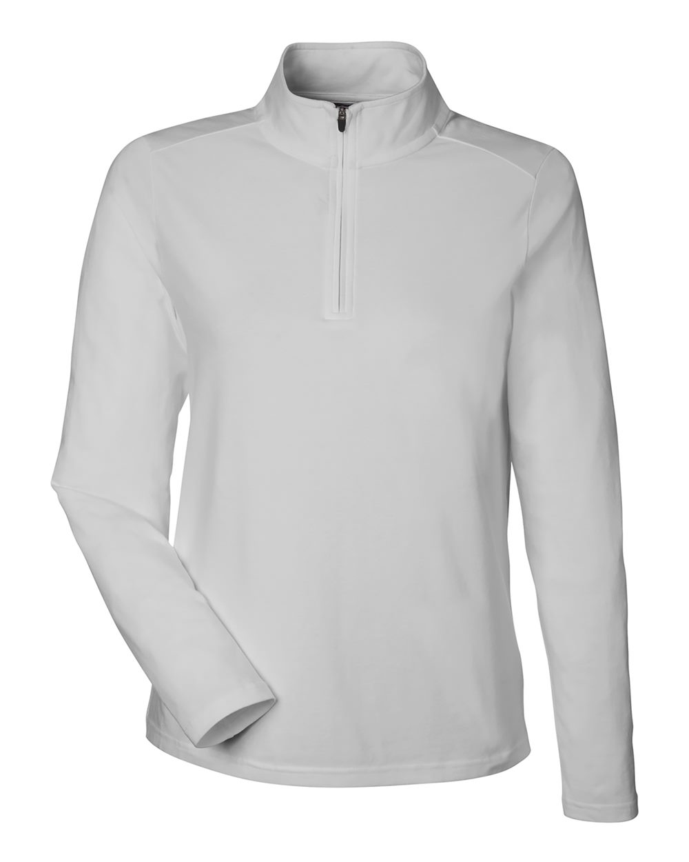 Devon & Jones Women's Raleigh Stretch Quarter-Zip Pullover - DG425W Grey
