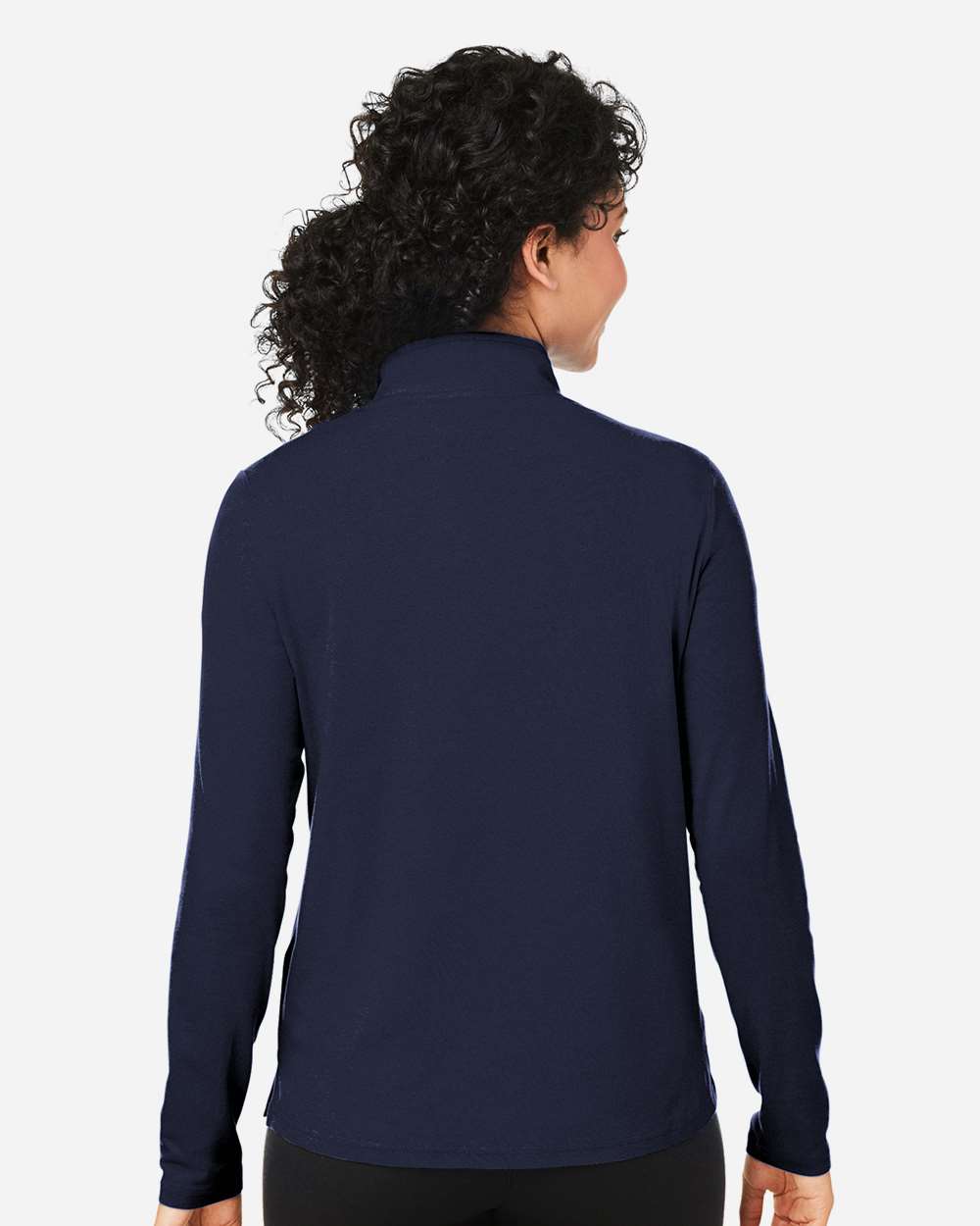 Devon & Jones Women's Raleigh Stretch Quarter-Zip Pullover - DG425W Navy